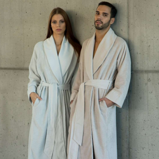 Waffle Knit Cotton Robe